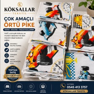 Tek Kişilik Çok Amaçlı Pike 155x220cm